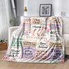 40th Birthday Celebration Blanket Warmthful Decor Great for Bed Seaside Office Chair Four Seasons Universal Playful Design