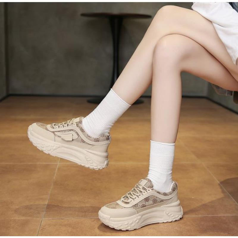 2024 новые роскошные дизайнерские женские спортивные кроссовки на платформе с дышащей — фото 4