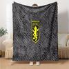 Aston Villa Crest Design Flannel Blanket, Soft Polyester, Modern Design, All-Season for Camping, Travel, Gifts for holidays or birthdays