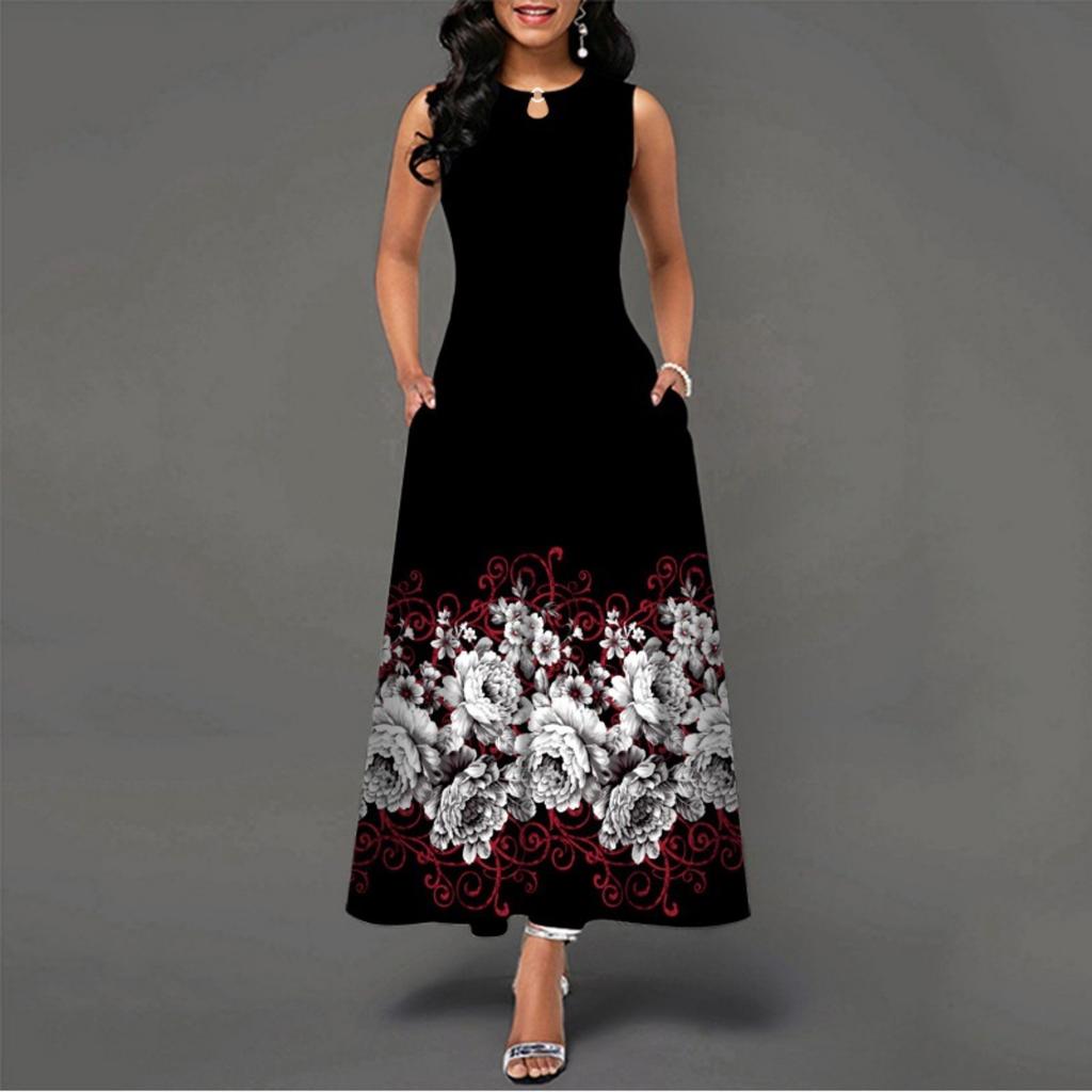 2025 New Fashion Trend Dresses Spring Summer Printed Waist Dresses Fashion Women's