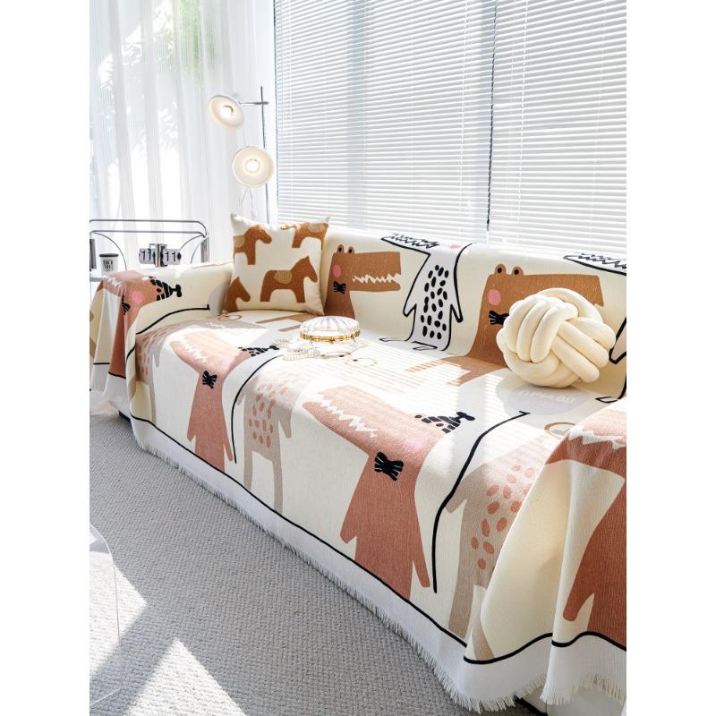 Waterproof Sofa Cover Cloth Four Seasons Universal Cartoon Advanced Sofa Cushion Cover All-Inclusive Sofa Towel Non-Slip