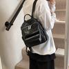 Fashion casual backpack women's new trend versatile student bag high sense class commuter women's bag