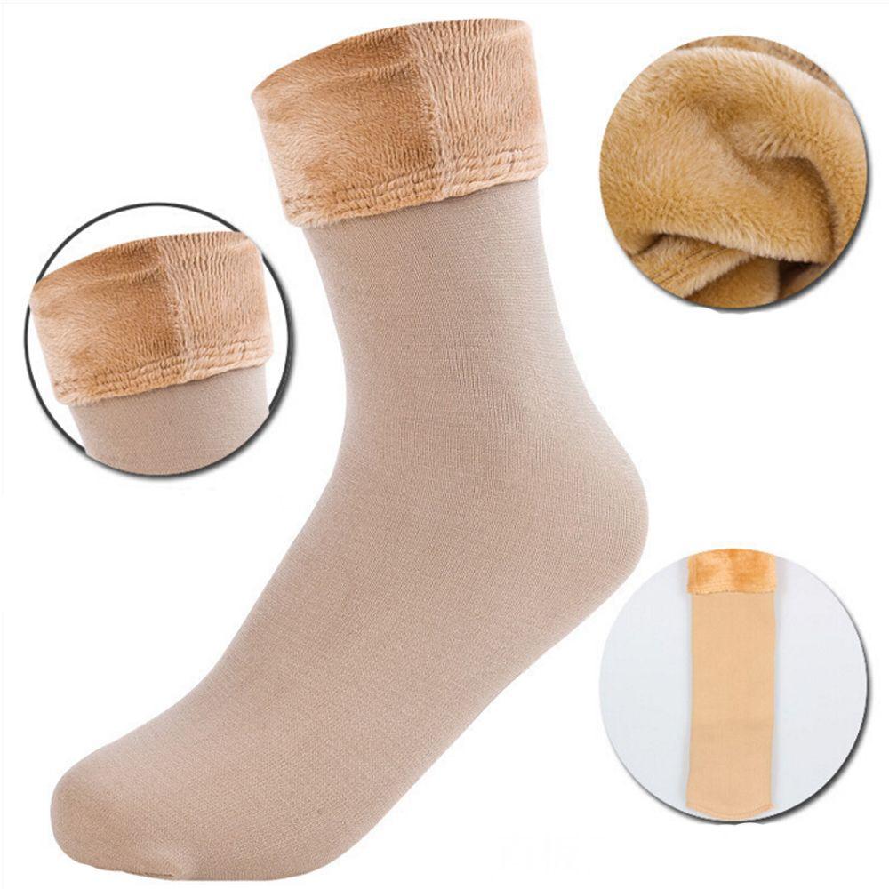 Fashion Women Female Winter Warm Cotton Socks Wool Thick Snow Boots