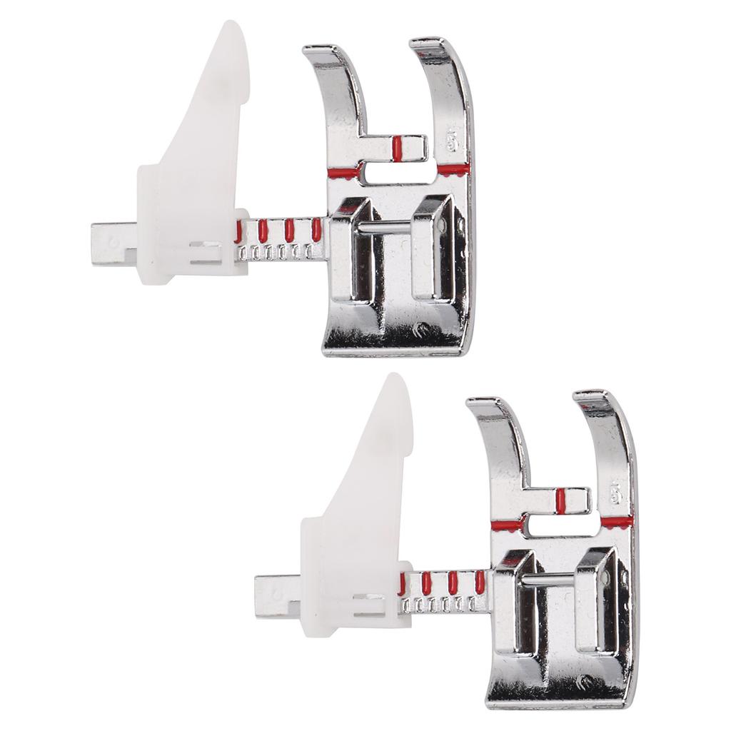 2 STÜCKE Nähfuß Edelstahl Nähfuß Glänzendes Aussehen Stoffnähfuß mit Führung zum Nähen