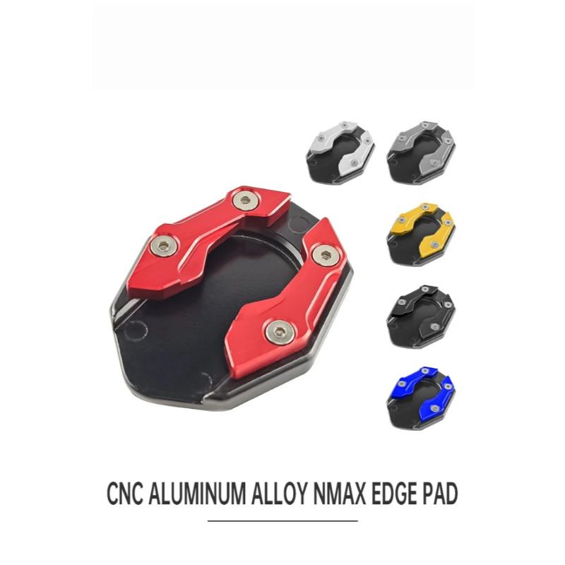 1Pc Aluminum Motorcycle Side Stand Pad Universal Enlarger Foot Extension Kickstand Support Plate For Motorbike Modification