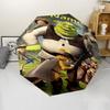 Custom Name Shrek Theme Automatic Umbrella, Lightweight & Portable, 8 Rib, Perfect for Outdoor Travel, Birthdays, Christmas, Gifts.