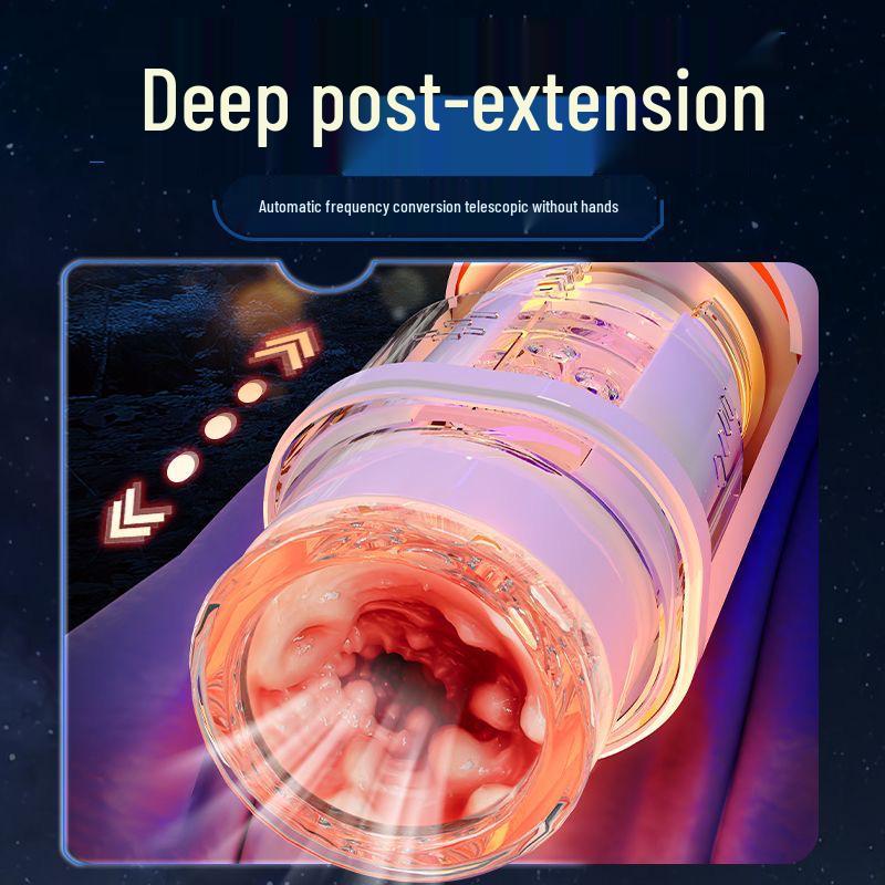 Automatischer Vibrations-Einziehbarer Männer-Masturbator mit aufblasbarem Puppenaufsatz