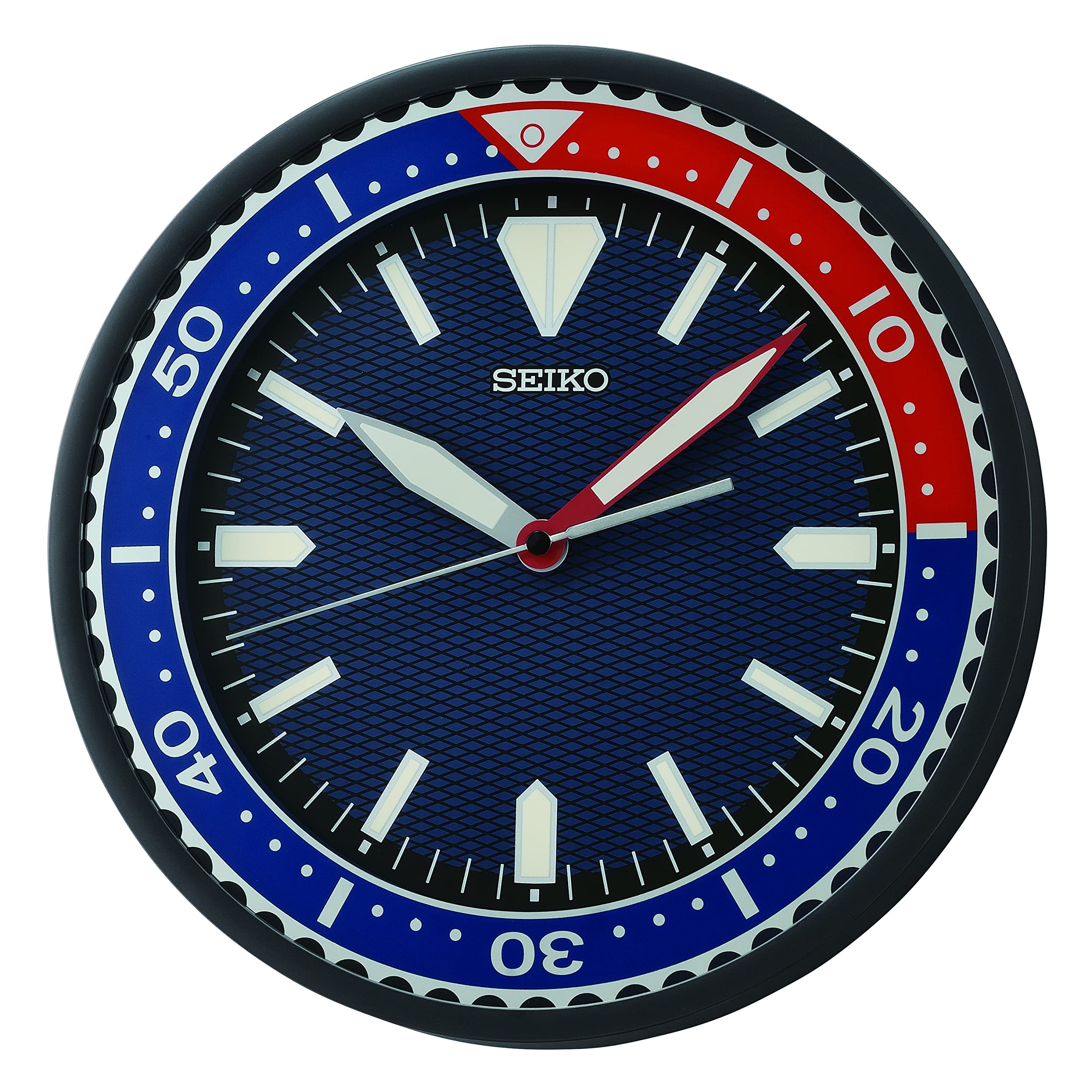 

Seiko Heritage Design Clock Dial Wall Classic Blue 12 Clock, синий