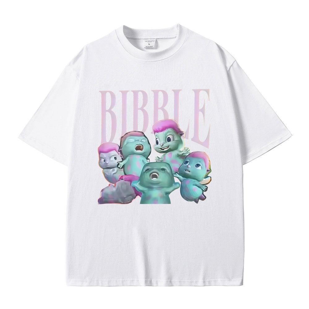 Funny Bibble Graphic T Shirts Unisex Women Casual Humor Short Sleeve Tshirt Oversized Streetwear Unisexs Pure Cotton Tops Tshirts
