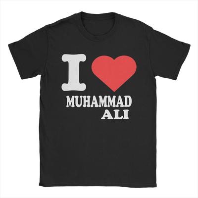 I Love Muhammad Alii T Shirt Summer Classic T Shirts Cotton Hip Hop Tee Shirt For Men Short Sleeve Loose Tops