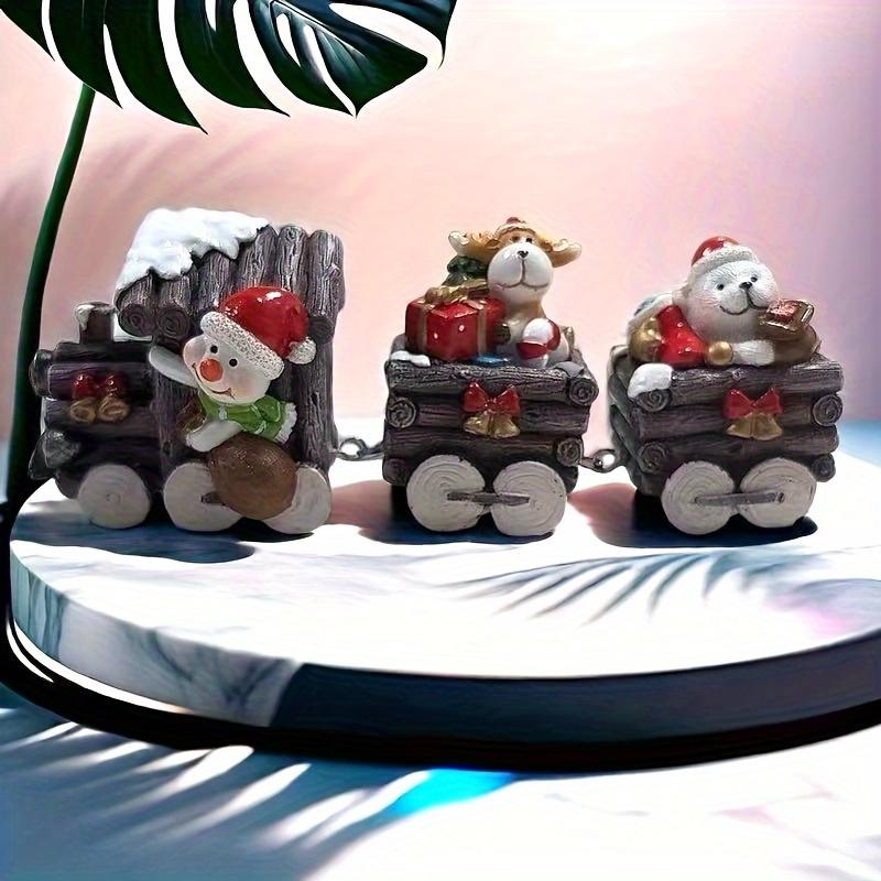 New Santa Claus Gift Decoration Resin Statue Ornament for Christmas Tree