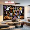 Party Backdrop Halloween Flat Banners Spooky Celebrations Wedding Parties Celebration Photo Booth Front Door Decor