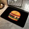 hamburger Floor Mat Bedroom Carpet, Bathroom Foot Mat, Doormat, Non-Slip Absorbent Multi-Use