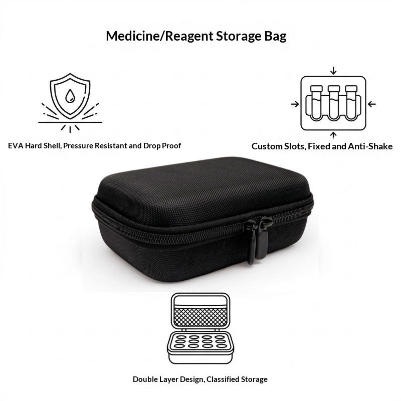 3Ml/10Ml Insulin Vial Storage Case 9/10/15/30 Slots Dust-Proof Insulin Vial Protector Wear-Resistant Shockproof