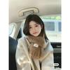Brown scarf coat retro plaid scarf women's new scarf men's winter