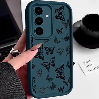 Funda Antigolpes Mariposa Para Samsung Galaxy S23 S24 Ultra A55 A54 5G A56 S25 A53 A52 A14 A34 A15 A35 S20 FE S21 S22 Ultra Capa