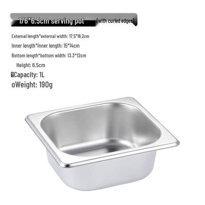 MOLUONA Stainless Steel Commercial Food Pan