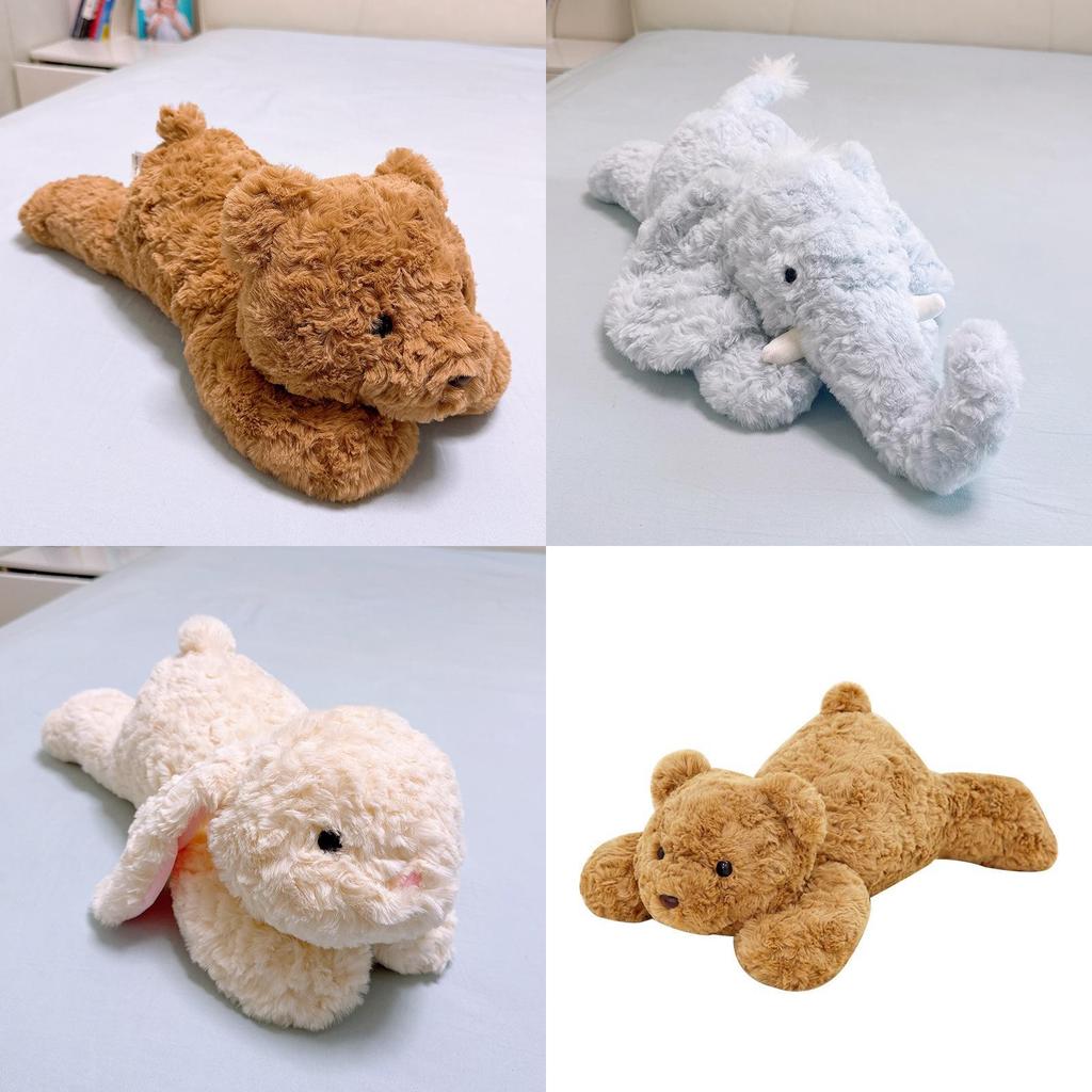 Plush Elephant Bear Rabbit Pillow With Pp Cotton Fill For Kids Bedroom Decor