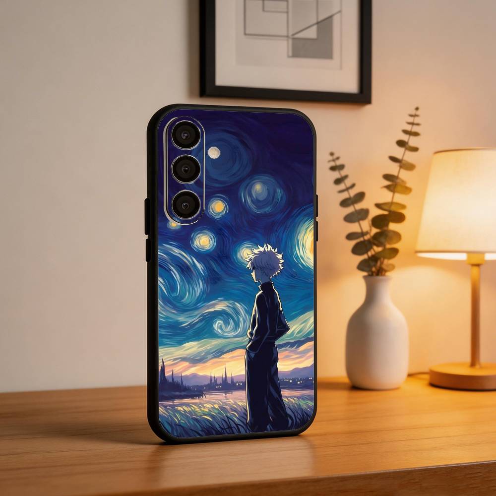 H-Hunter × Hunter K-Killua Phone Case For Samsung A73,72,71,53,52,51,22,91,80, Soft Black Cover