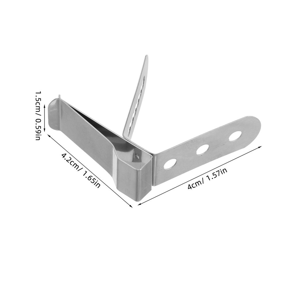 Food Grade 304 Stainless Steel Temperature Probe Clip Versatile Thermometer Holder for Coffee Machines Milk Tea Pots Pans Grills