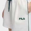 FILA Original Fashion Classic Simple Retro Sports Versatile Comfortable Loose Casual Shorts Women shorts Cloud-Mushroom-White F51W629601FWT