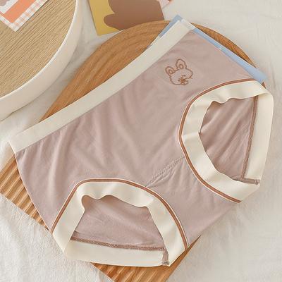 Cute Color Matching Underwear Comfortable Soft Delicate Silky and Smooth To The Touch Nude Ammonia Underwear with Adhesive Style