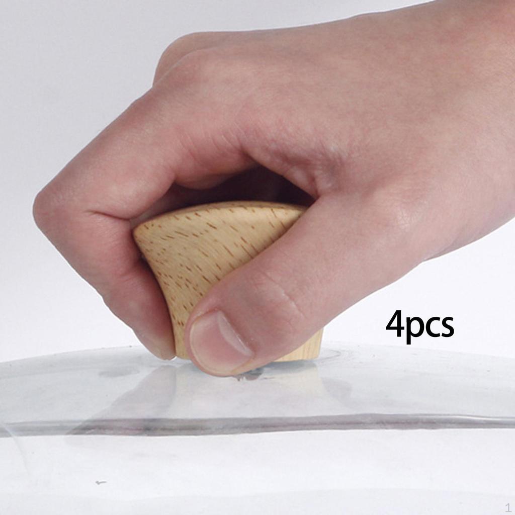 4 Pieces Pot Lid Knob Handle Kitchen Supplies Easy To Install with Screw, Universal for Soup Pots