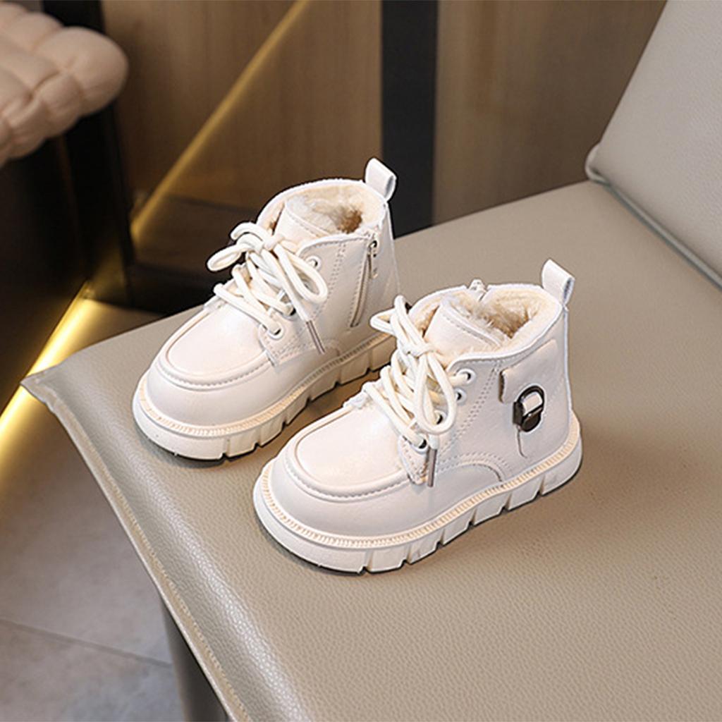 Children's Winter Snow Boots -Lined Warm Cotton Boots for Boys and Girls