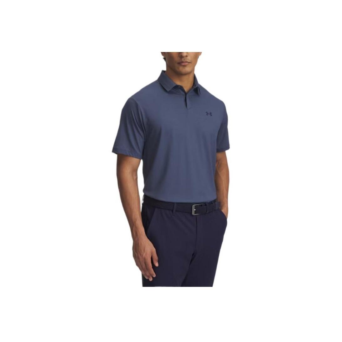

Under Armour Drive Chill Comfortable Stylish Fitted Solid Color Versatile Golf Sun Protection Breathable Short Sleeve Polo Shirt 1389596-044 XL