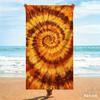 Asciugamani da Spiaggia con Stampa Tie Dye a Spirale Microfibra Leggero Asciugatura Rapida Asciugamano da Bagno Sportivo Tappetino da Picnic Mandala Regalo Unico per le Vacanze