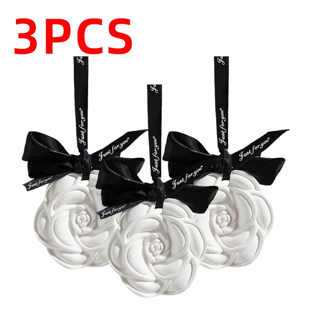 1/3/5/8/10PCS Camellia Gypsum Aromatherapy Wardrobe Car Drawer Home Decoration Gift Aromatherapy Hanging Sheet Home Fragrance