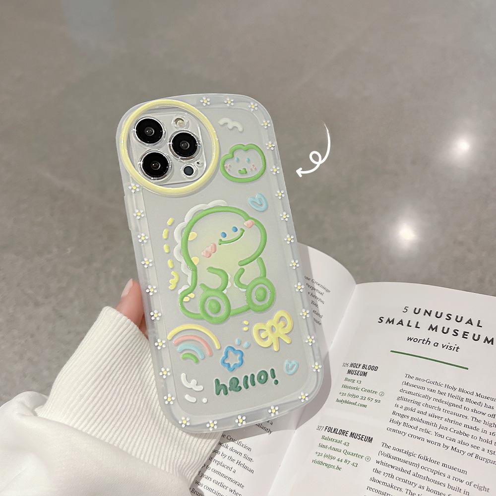 Dinosaur Iphone13 Apple Phone Case 15 Varnish 11 Silicone 16 Suitable for 14promax