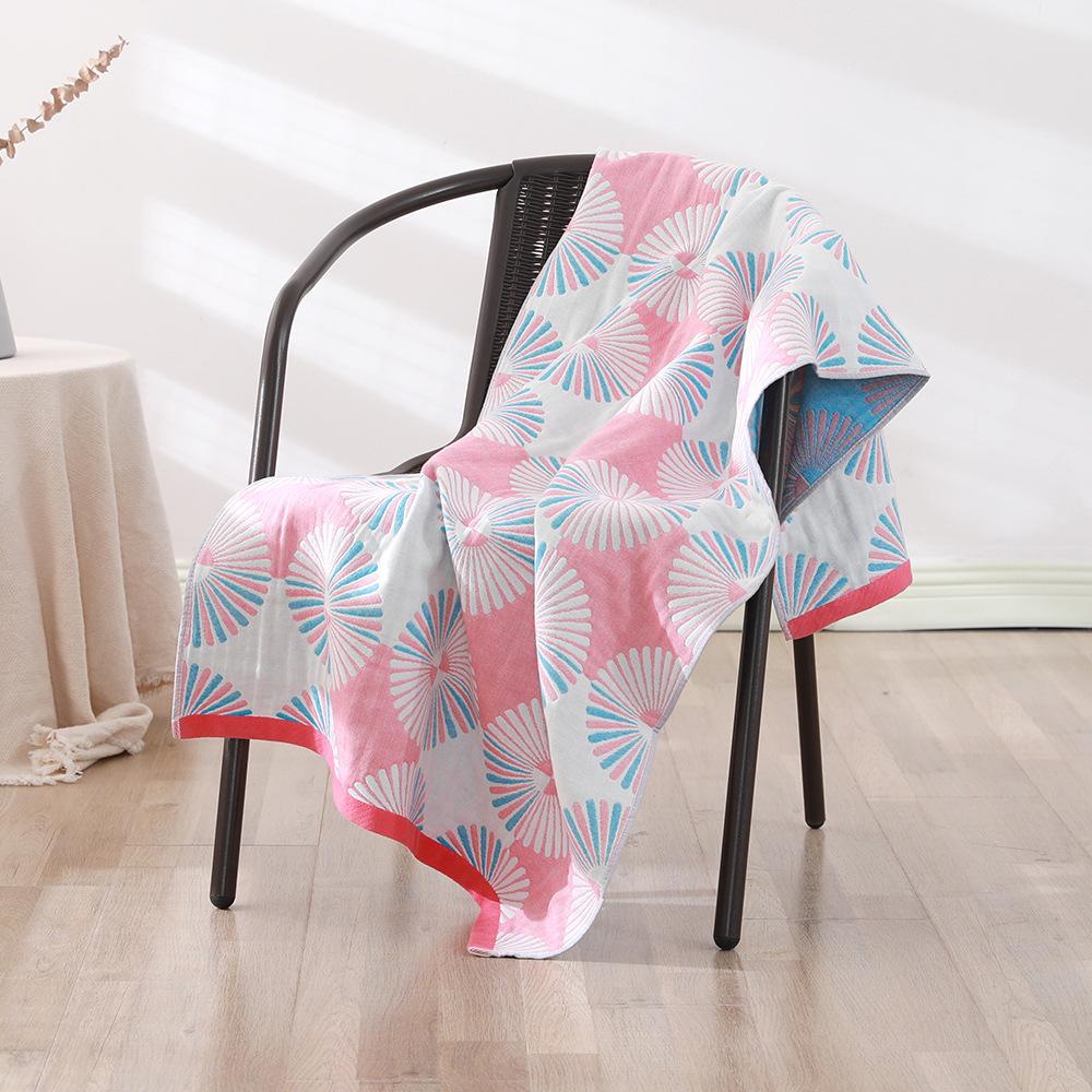 Bohemian Floral Bath Towel for Women Children, Soft Cotton Gauze, Bathroom, High Quality, 70*140