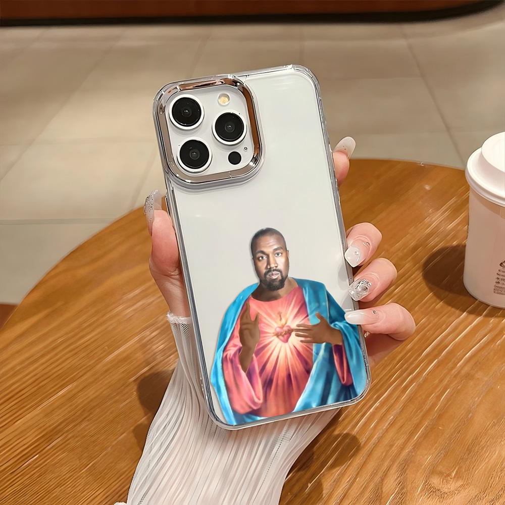HOT Kanye West YE Funny Phone Case For iPhone 17e 17 16e 16 15 14 13 12 11 mini Pro Max X XR XSMAX Air Plus Transparent Cover