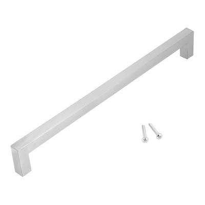 12mm 304 Edelstahl Silber Schrank Griff Einfache Stil Möbel Tür Zubehör(288 mm)