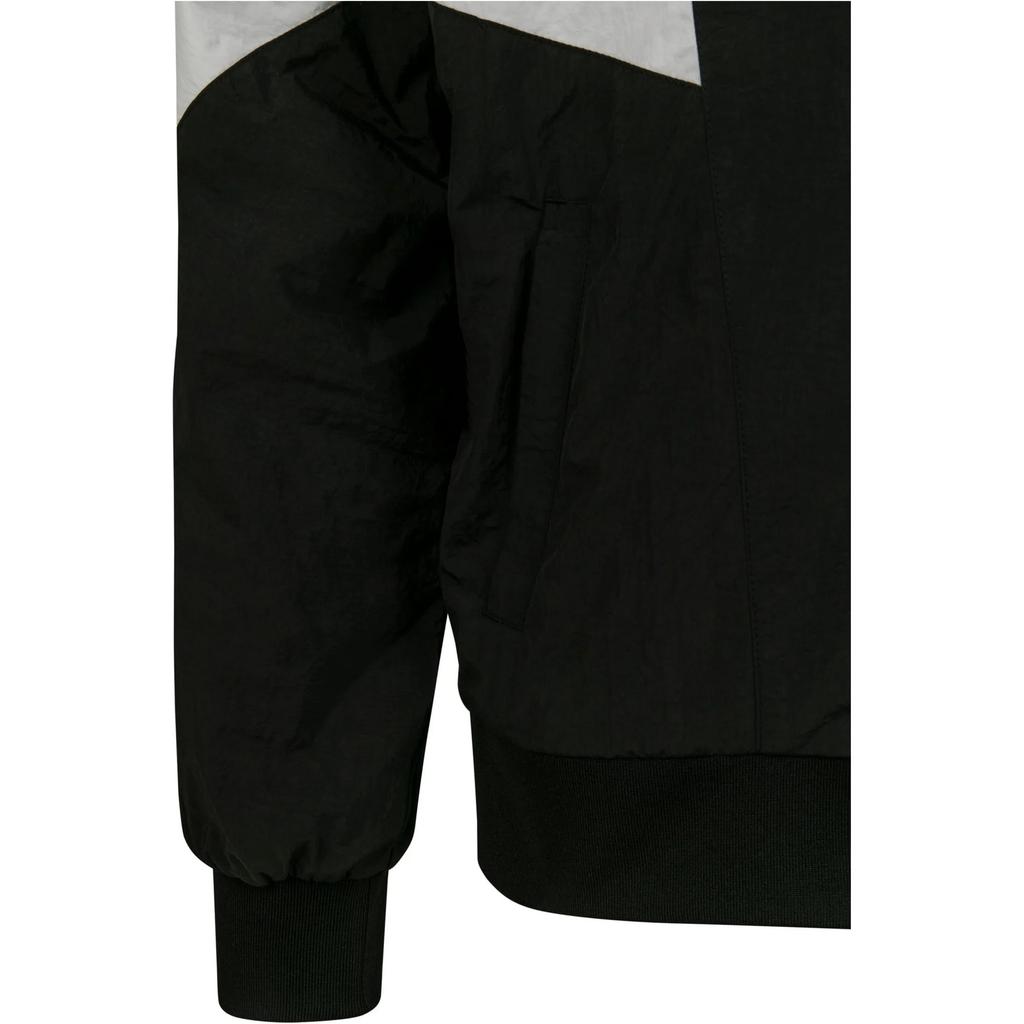 Urban Classics Mens Stripe Detail Crinkle Track Jacket