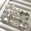 Natürlicher Herkimer-Diamant Weißer Kristall Mineral Energie Roher Stein Kristall Reiki Heilkristalle Kraft Heimdekoration 1-10G
