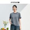 JOY SPEAKER Women's Striped Round Neck T-shirt