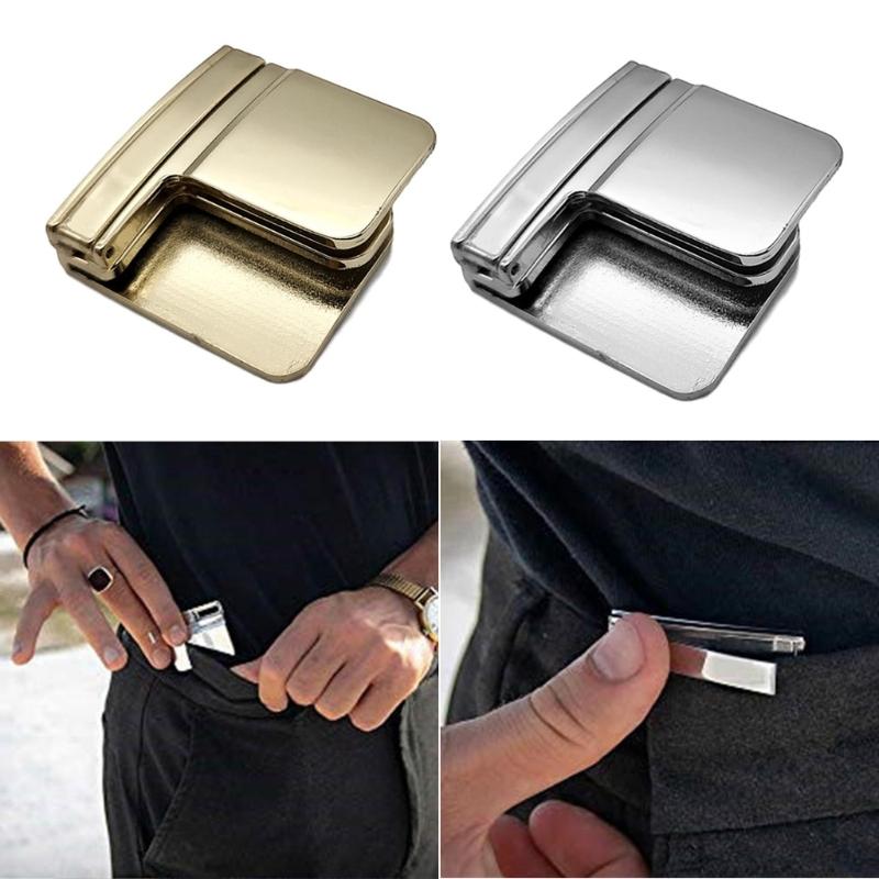 Multi-functionZinc Alloy Belt Clip Lazy Belt Cordless Buckle Belt Scam Waistband Pants Skirts T-shirt Suit Pants Belt
