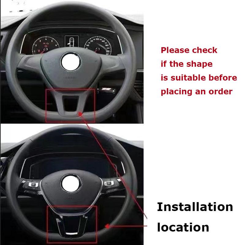 ABS Steering Wheel Badge Emblem Stickers Accessories Car Styling