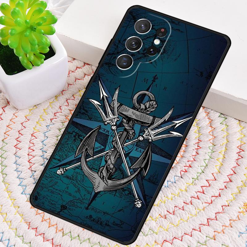 Compass Phone Case for Samsung Galaxy Note 10 Pro S26 Ultra S23 S24 FE S25 S21 S22 PLUS Shockproof Cove