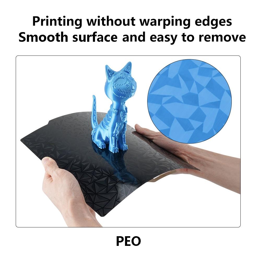 Double Side Spring Steel Sheet PEY PEO PET PEI For Anycubic Kobra 3 Max 3D Printer Hotbed PEI Build Plate For K3 Max Kobra 3 Max