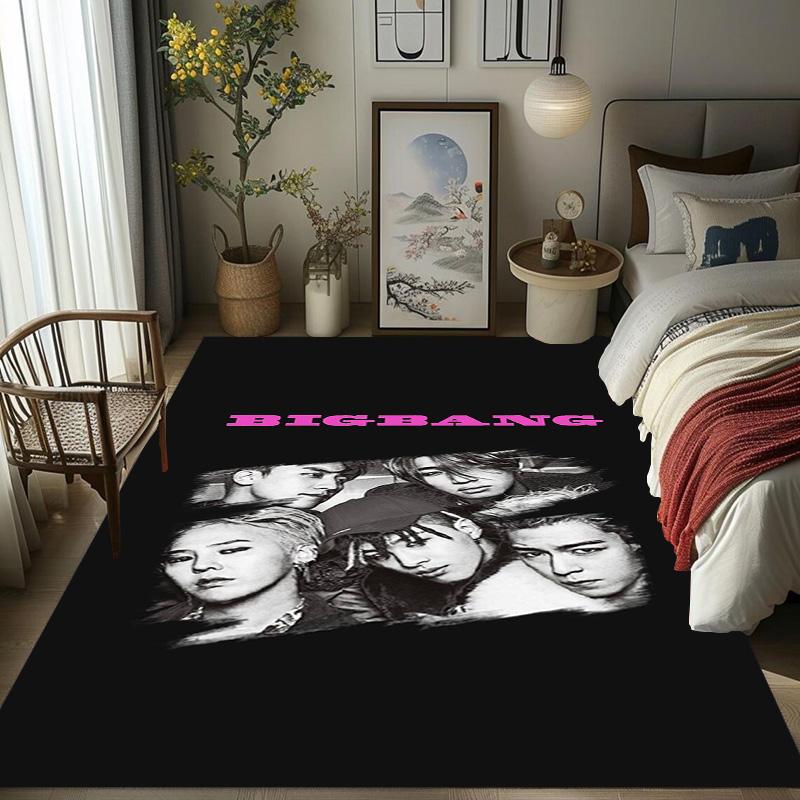 Big Bang: Icons Music Carpet Printing Floor Mats Room Dormitory Decoration Protective Pad