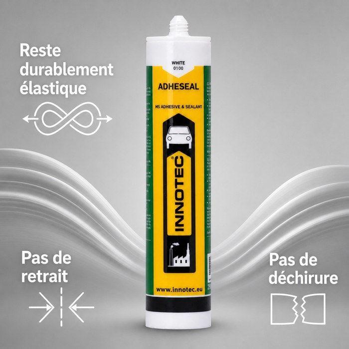Colle bâche bassin, colle pour bâche, colle étanche, 290 ml blanc