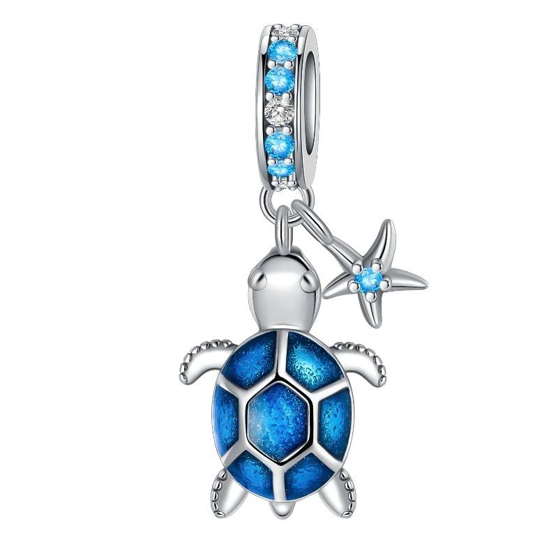 925 Silver Heart Mum Dangle Dream Catcher Charm DIY Jewelry For Women Original Bracelet Beads
