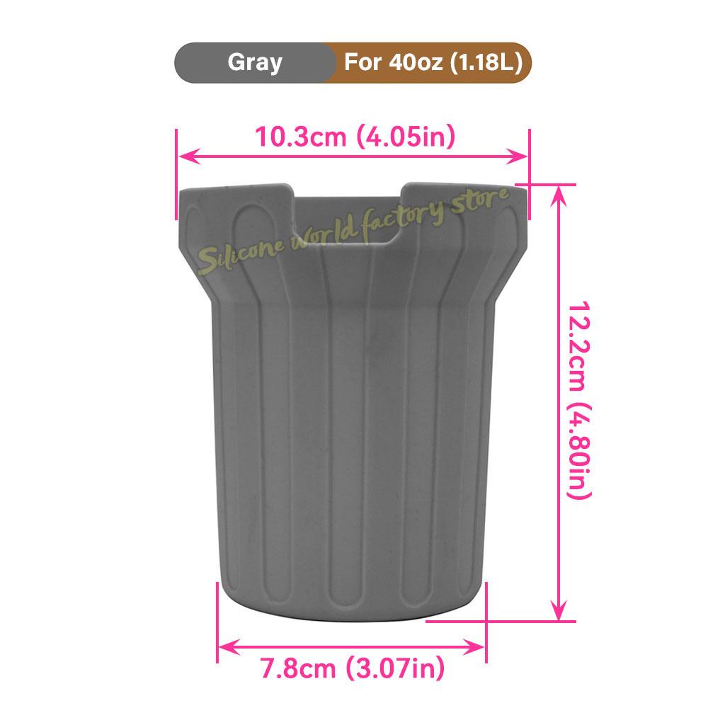 SW 40oz Silicone Cup Bottom Cover for Stanley Quencher Adventure Tumbler Protective Water Bottle Sleeve Antislip Cup Boot Sleeve