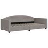 Extendable Daybed with Drawers Taupe 100x200 cm Fabric