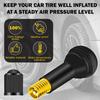 100 Pieces TR412 TR413 TR414 Tire Valve Stems Rubber Black Rubber Snap-In Valves,Tubeless Valve Stems Suit For 0.453 Inch Rim Holes On Standard