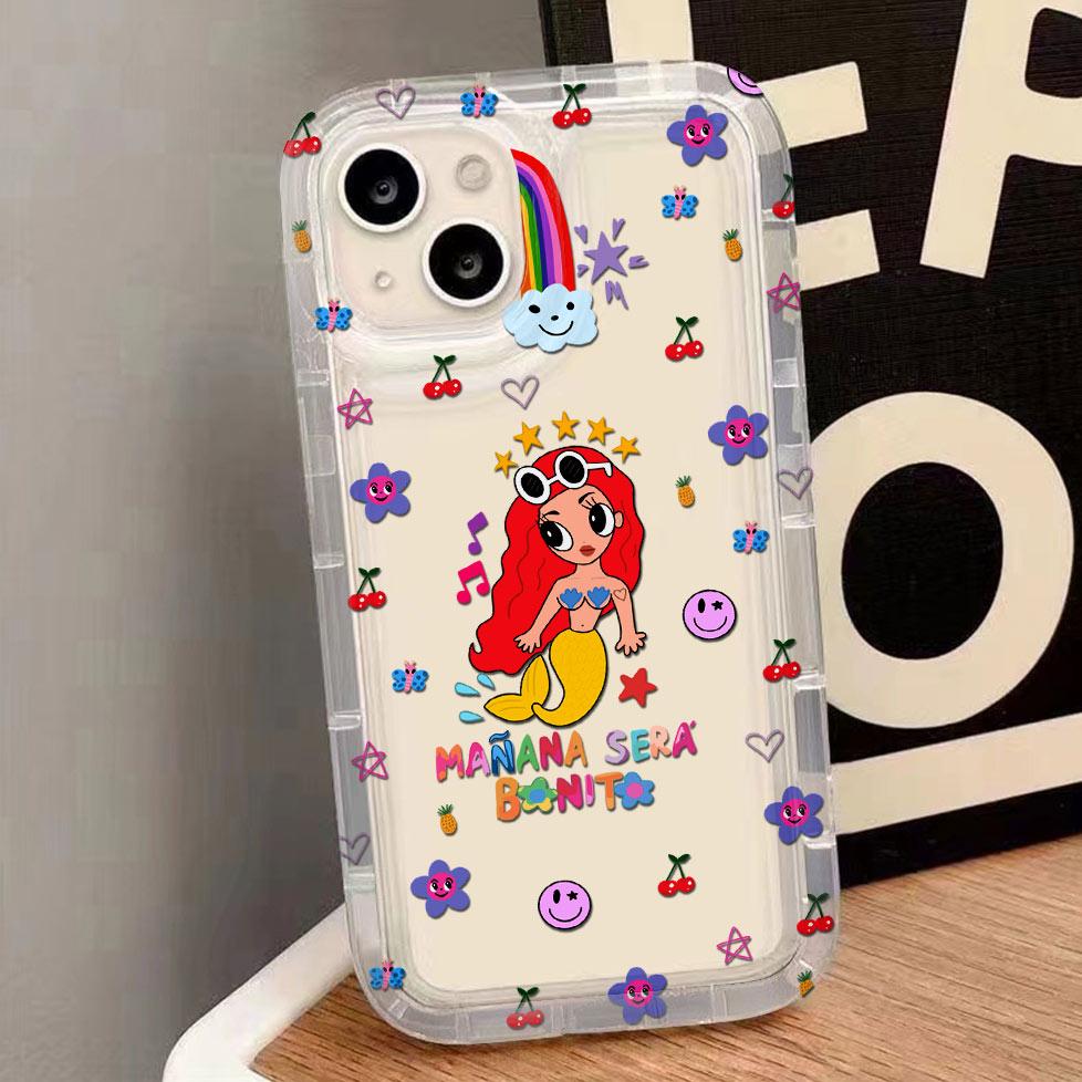 

Karol G Manana Shota New Phone Case for Vivo Y17s Y78 Y77 Y36 Y35 Y02s V40 V29 V27 S15 4G 5G Pro Airbag Anti Fall Clear Back vivo S15 5G