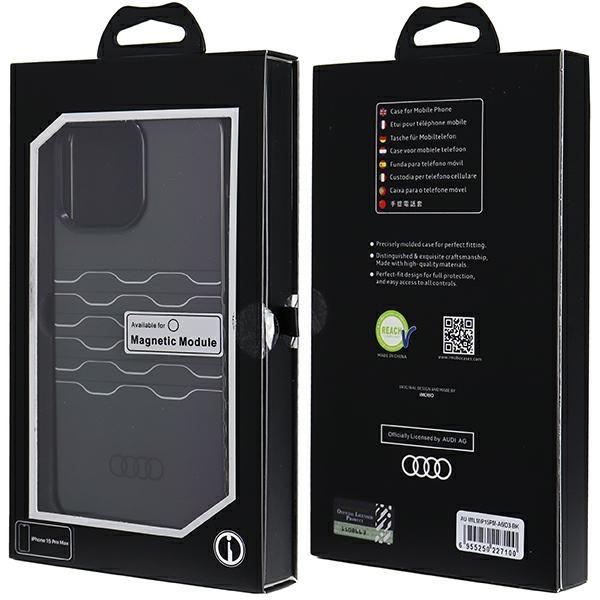 Audi Iml Magsafe Case Iphone 15 Pro Max 6.7 Czarny/Black Hardcase Au-Imlmip15Pm-A6/D3-Bk